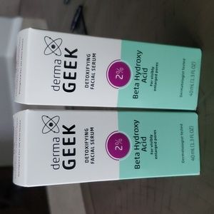 (2) Derma Geek Detoxifying Facial Beta Hydroxy Acid Visibly Enlarged Pores. NIP